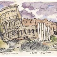 Piranda: Paesaggio romano, il Colosseo