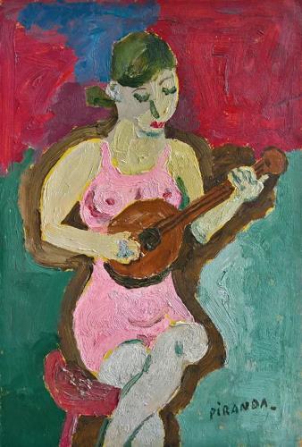 Donna col mandolino